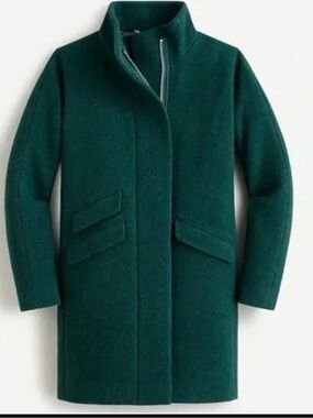 J.Crew Cocoon Coat Wool Heather Forest 6